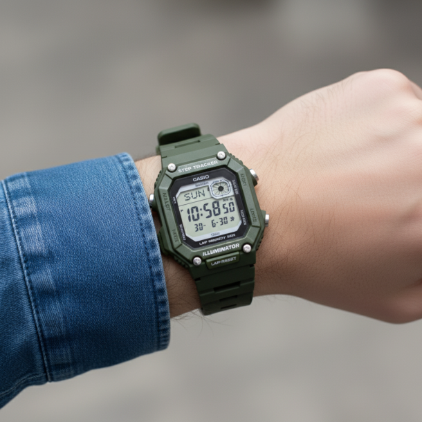 Casio Resin W-217H-3AVDF
