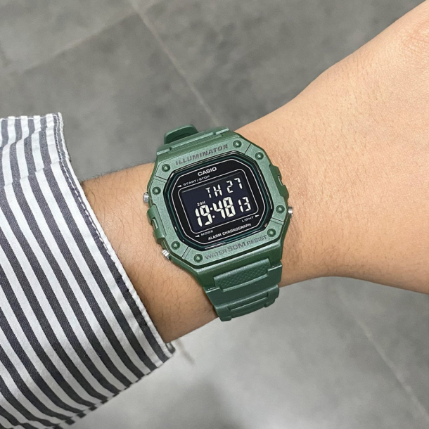 Casio resin W-218H-3BVDF